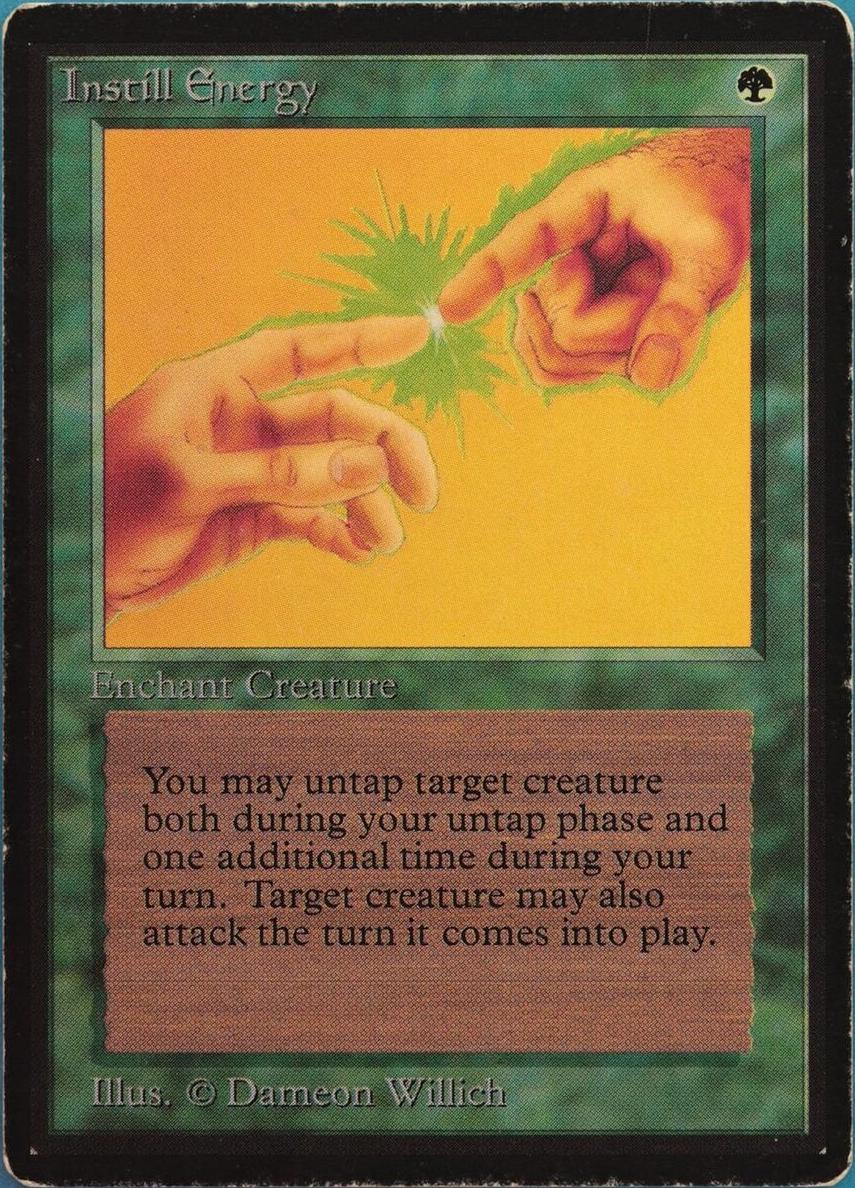 1993 Magic The Gathering Beta Instill Energy #NNO