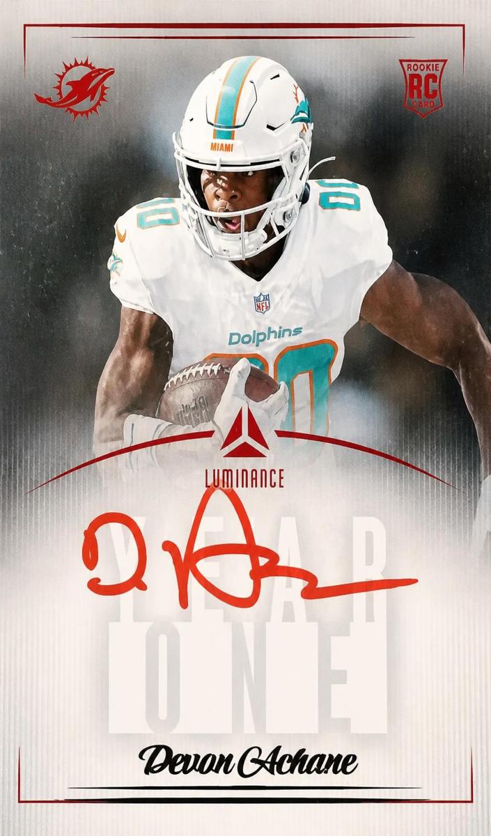 2023 Panini Luminance Football De'Von Achane #Y1ACH