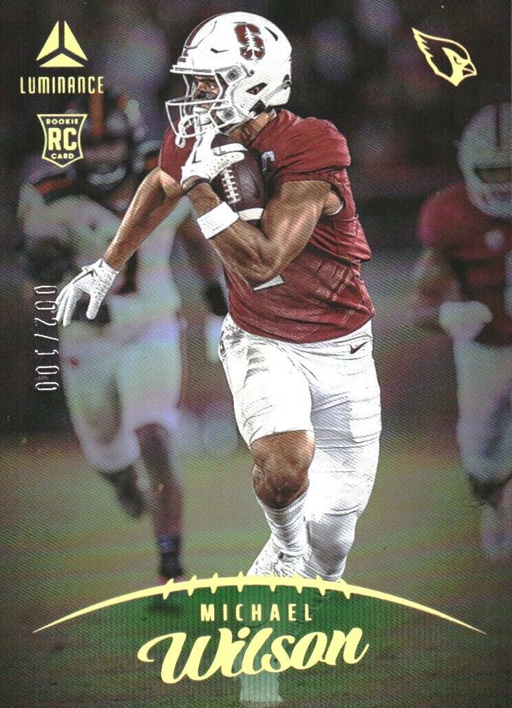 2023 Panini Luminance Football Green Michael Wilson #132