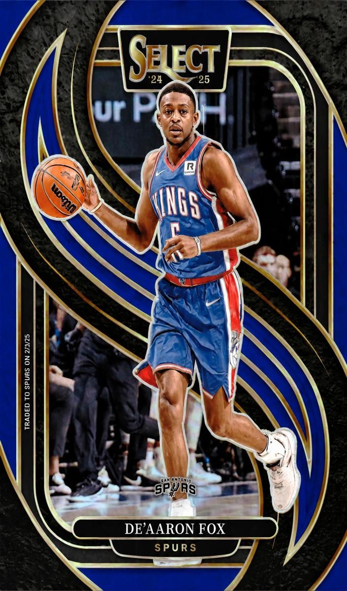2024 Panini Select Basketball Blue De'Aaron Fox #150
