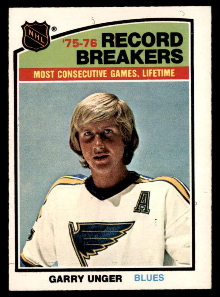 1976 O-Pee-Chee Hockey Garry Unger #68 PSA 9