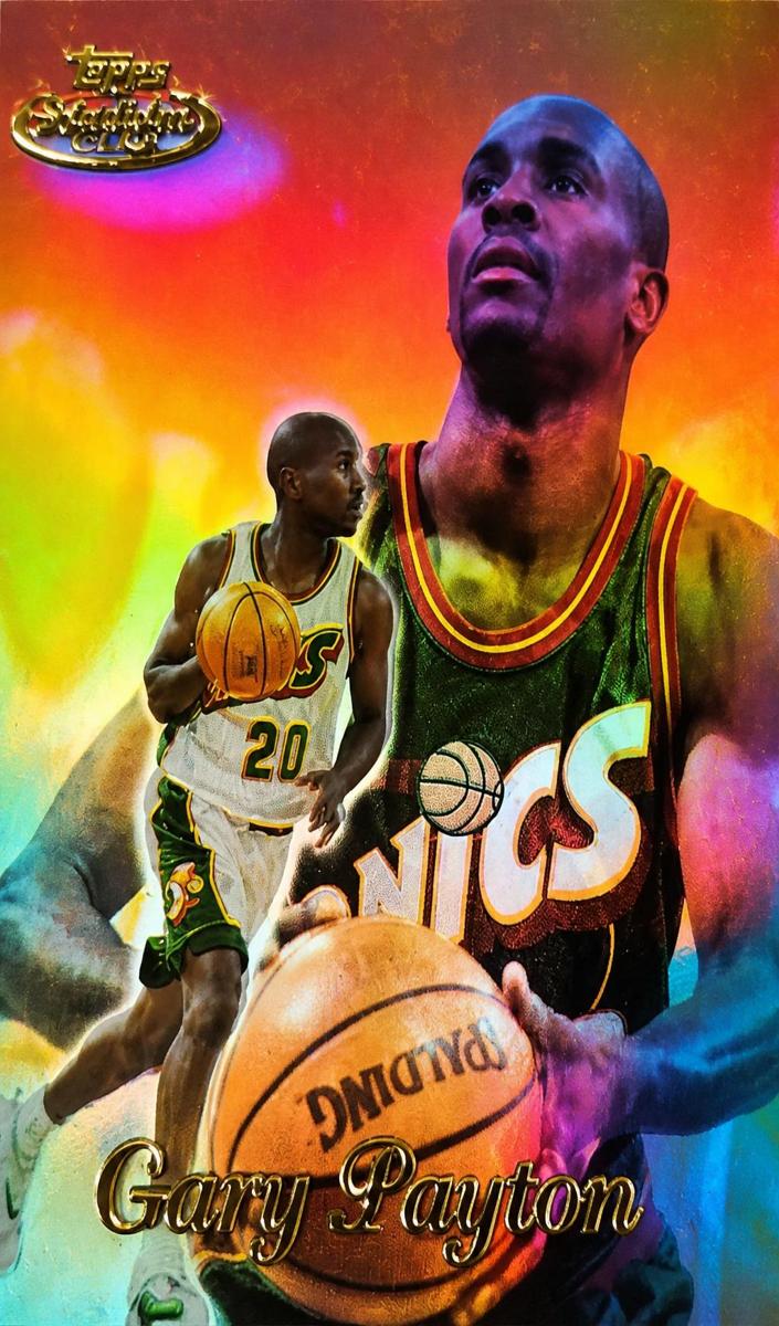 1999 Topps Gold Label Basketball Class 3 Gary Payton #55