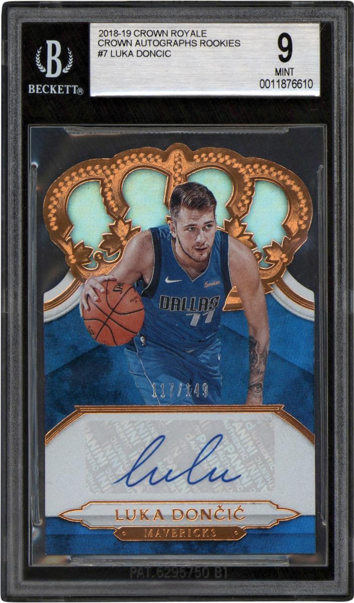 2018 Panini Crown Royale Basketball Luka Doncic #7 BGS 9