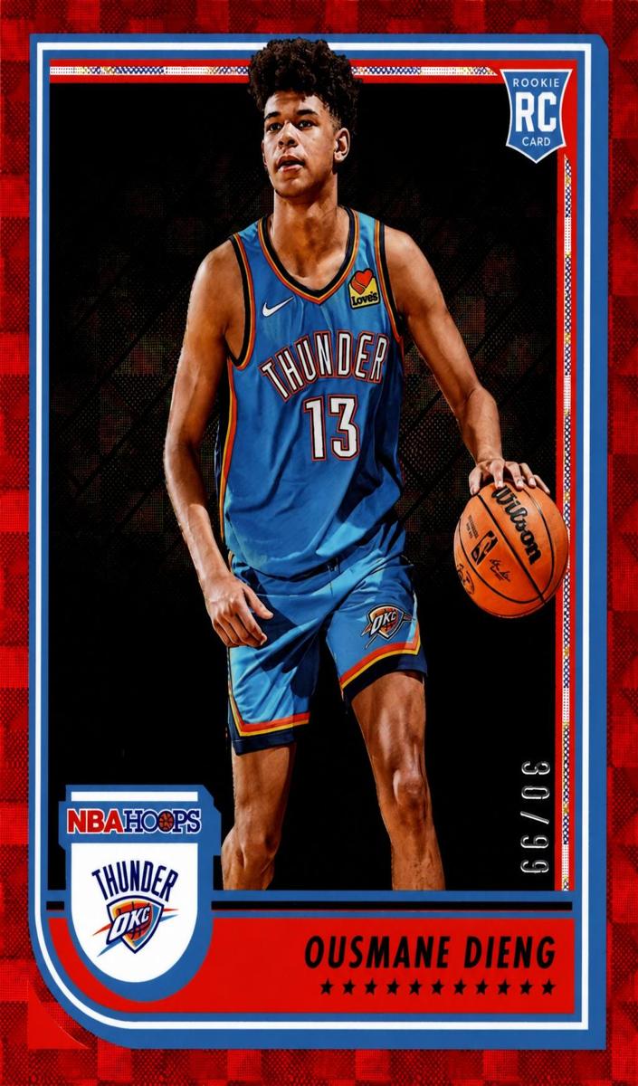 2022 Panini Hoops Basketball Hyper Red Ousmane Dieng #241