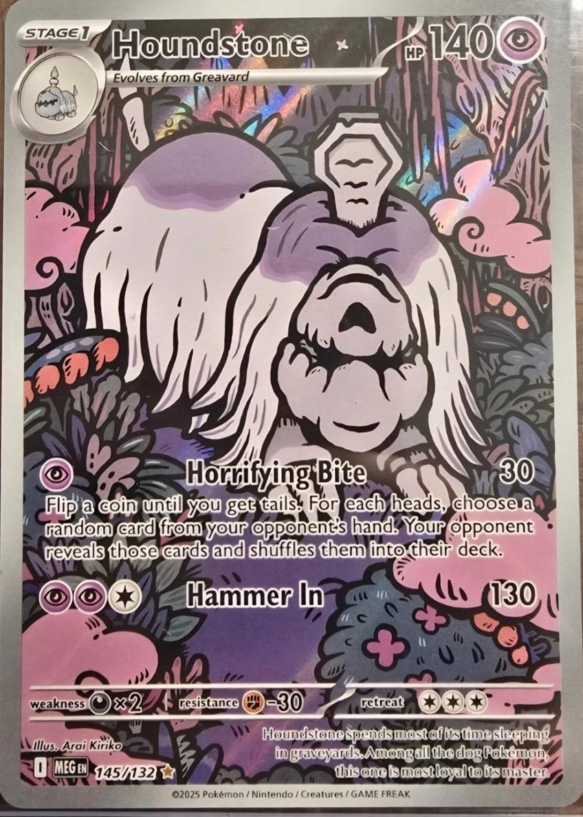 2025 Pokemon Mega Evolution Houndstone #145 CGC 10