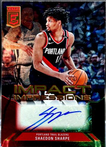 2023 Donruss Elite Basketball International Red and Green Shaedon Sharpe #II-SSP