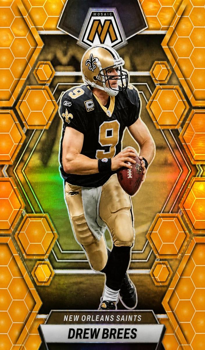 2023 Panini Mosaic Football Honeycomb Drew Brees #174 PSA 9