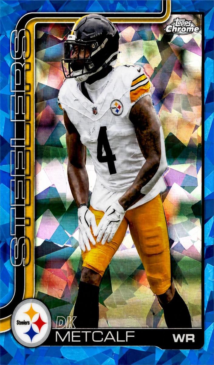 2025 Topps Chrome Sapphire Football DK Metcalf #254