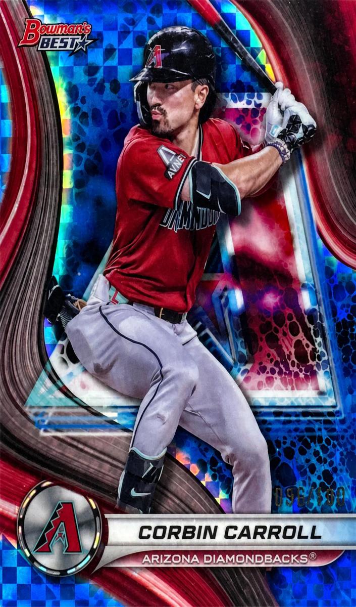 2025 Bowman's Best Baseball Blue X-Fractor Corbin Carroll #8