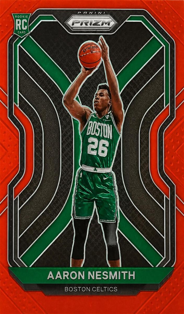 2020 Panini Prizm Basketball Prizms Red Aaron Nesmith #282 CSG 8.5
