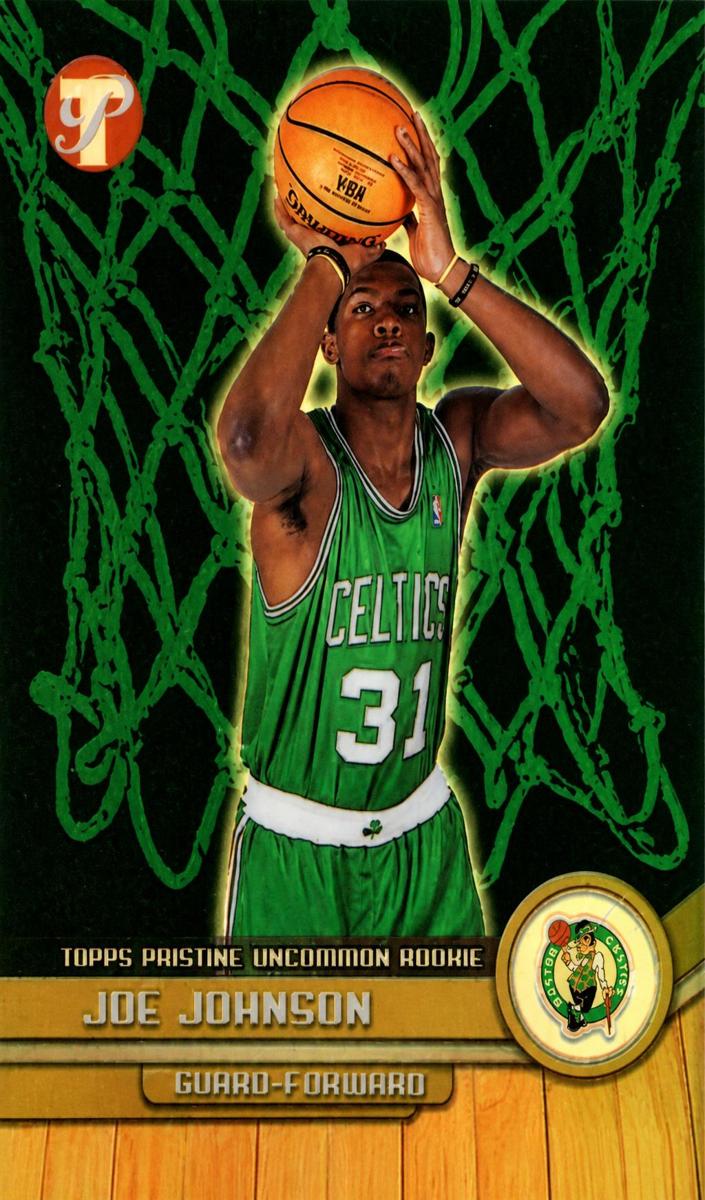 2001 Topps Pristine Basketball Refractor Joe Johnson #73 PSA 9