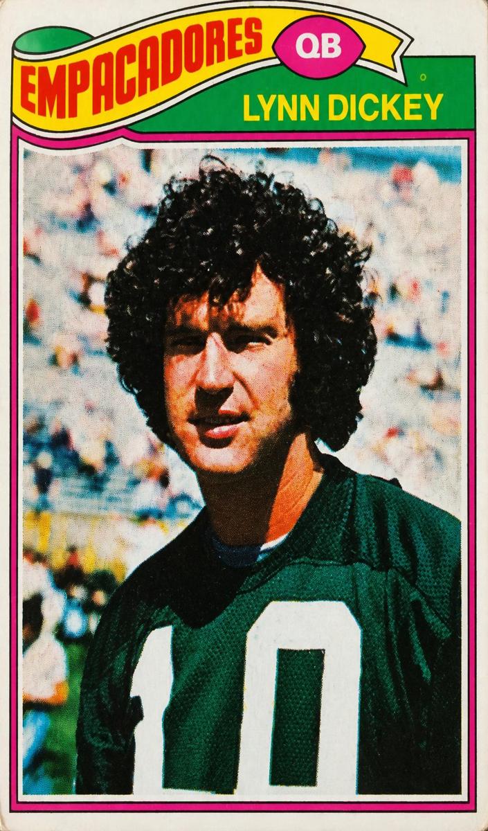 1977 Topps Mexican Football Lynn Dickey #376