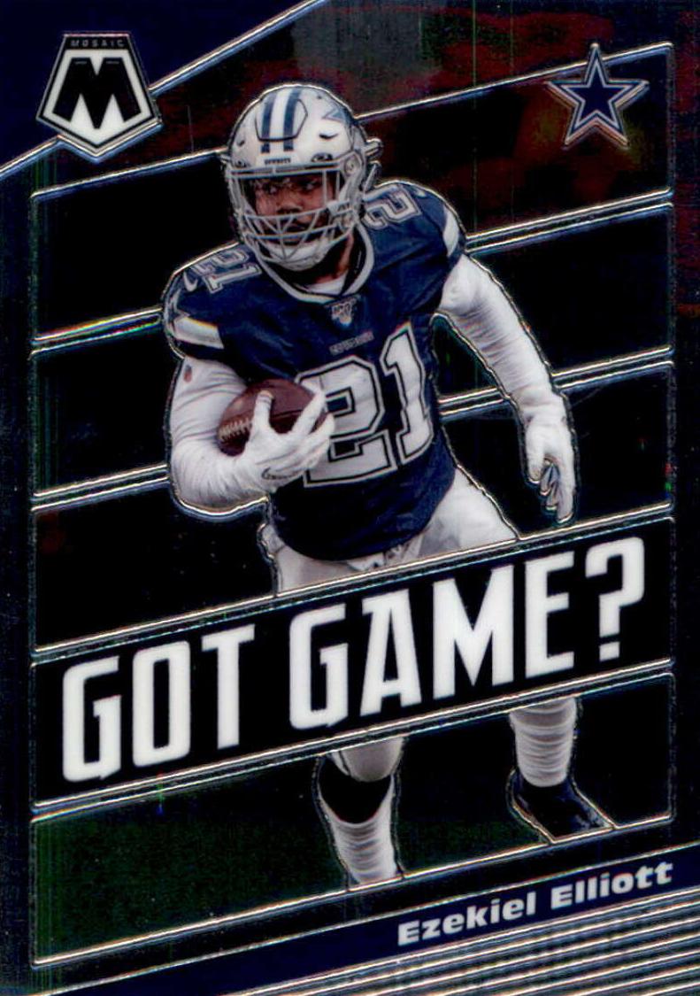 2020 Panini Mosaic Football Ezekiel Elliott #GG21 PSA 9