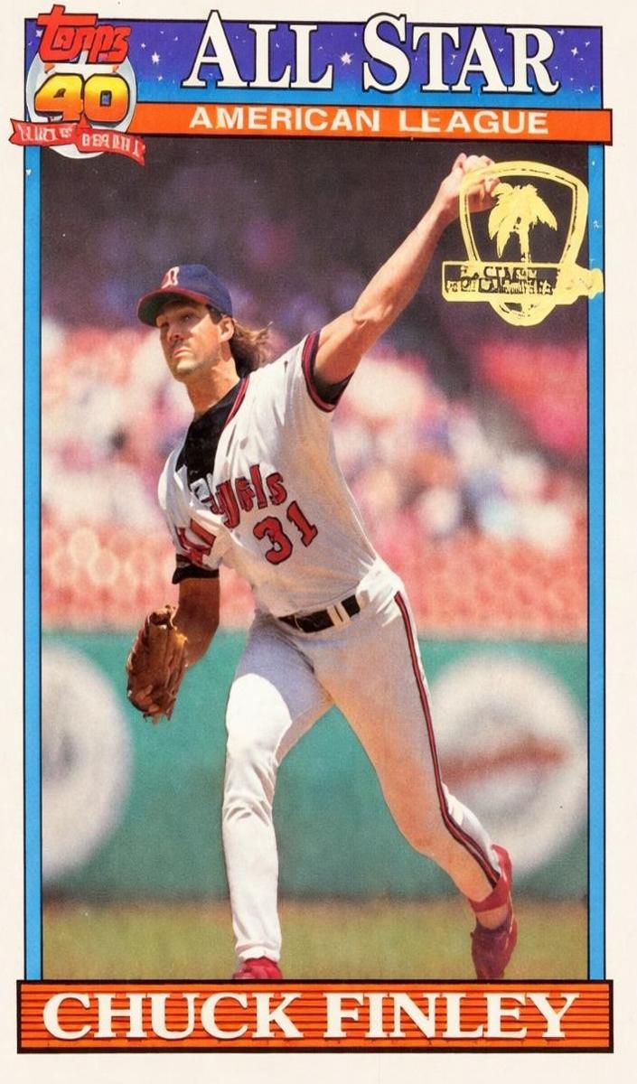 1991 Topps Baseball Chuck Finley #395 PSA 9