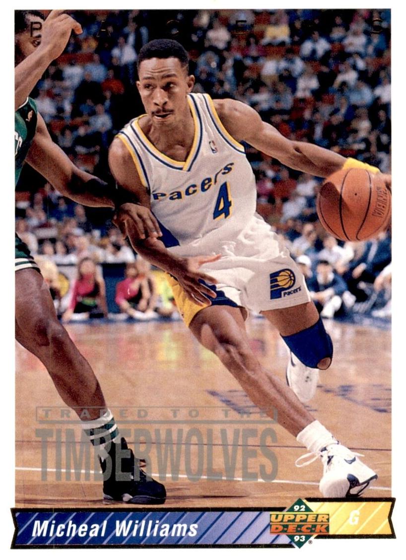 1992 Upper Deck Basketball Micheal Williams #95