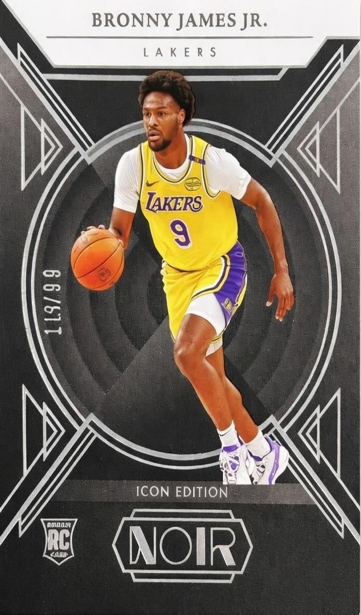2024 Panini Noir Basketball Bronny James Jr. #171 PSA 7