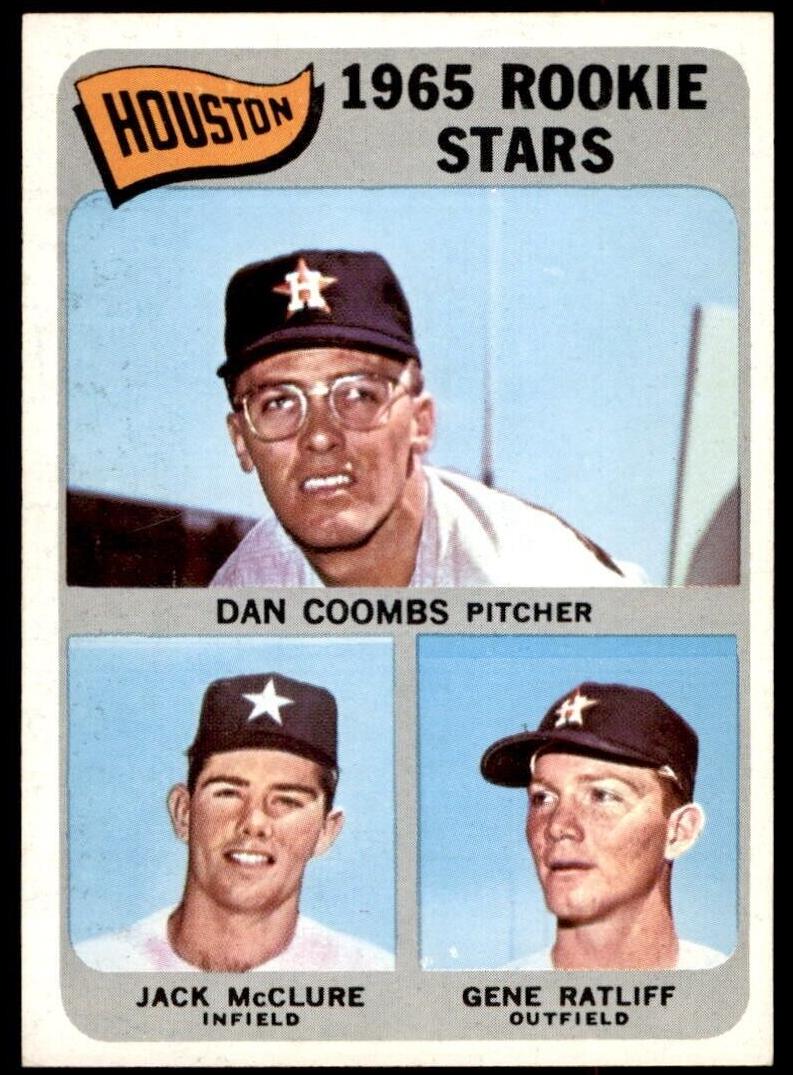1965 Topps Baseball Houston Rookies #553 PSA 8