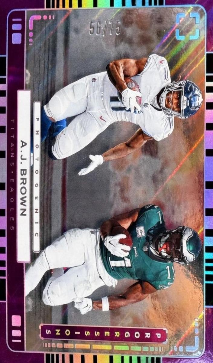 2024 Panini PhotoGenic Football Purple A.J. Brown #18