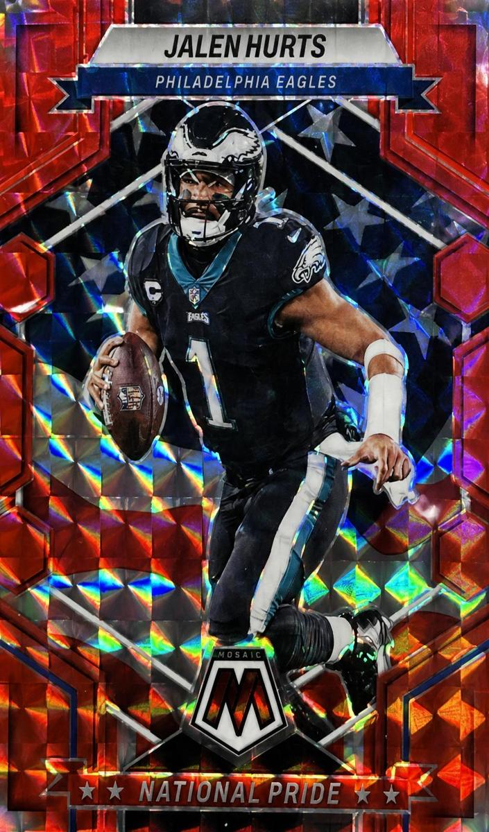 2023 Panini Mosaic Football Red Mosaic Jalen Hurts #252 PSA 10