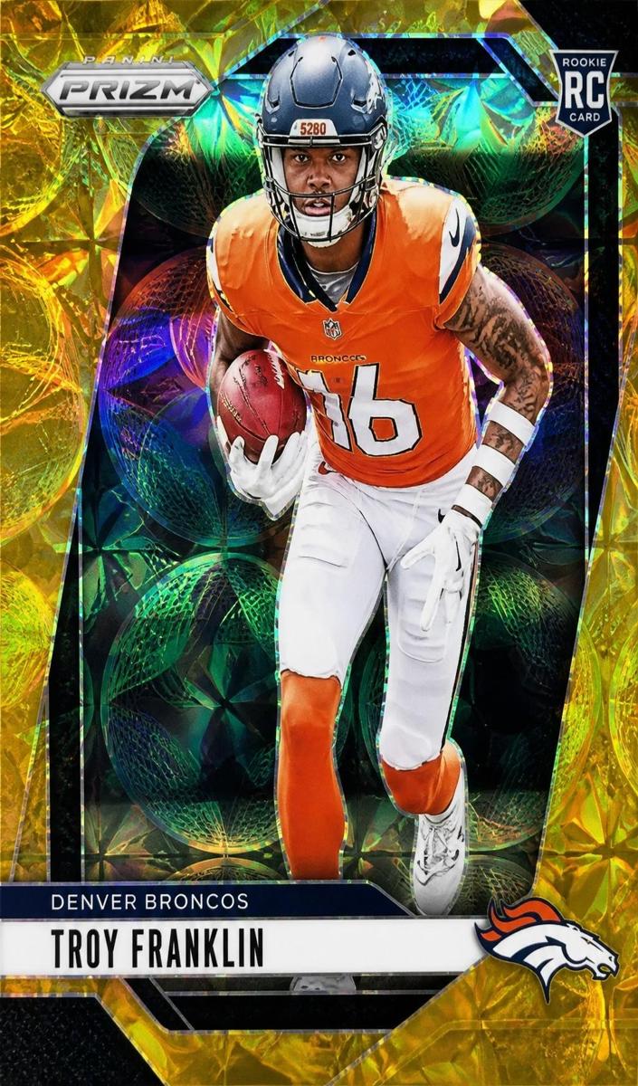 2024 Panini Prizm Football Choice Gold Troy Franklin #393
