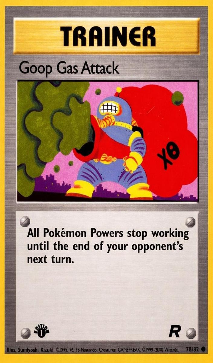 2000 Pokemon Team Rocket Goop Gas Attack #78 PSA 9