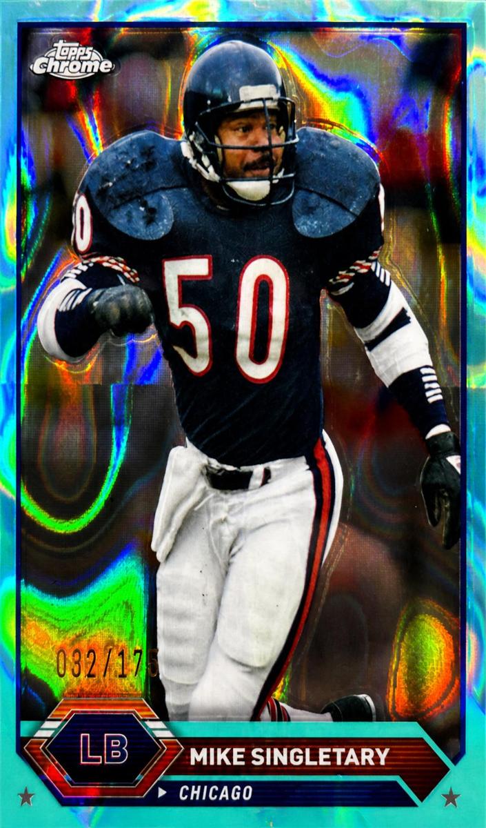 2023 Topps Composite Football Aqua Lava Refractor Mike Singletary #25