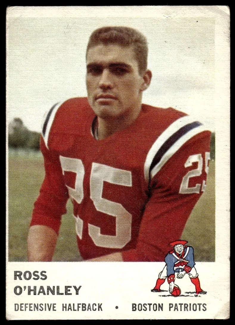 1961 Fleer Football Ross O'Hanley #184 PSA 9