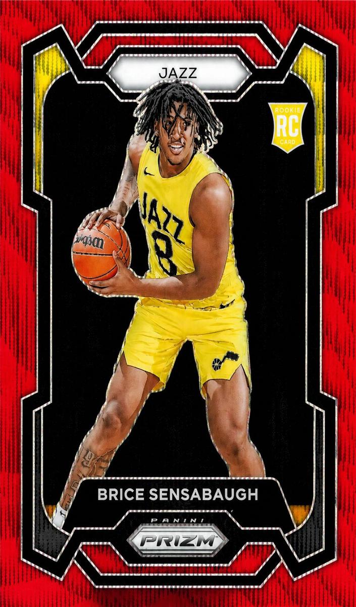 2023 Panini Prizm Basketball Ruby Wave Brice Sensabaugh #177 PSA 9