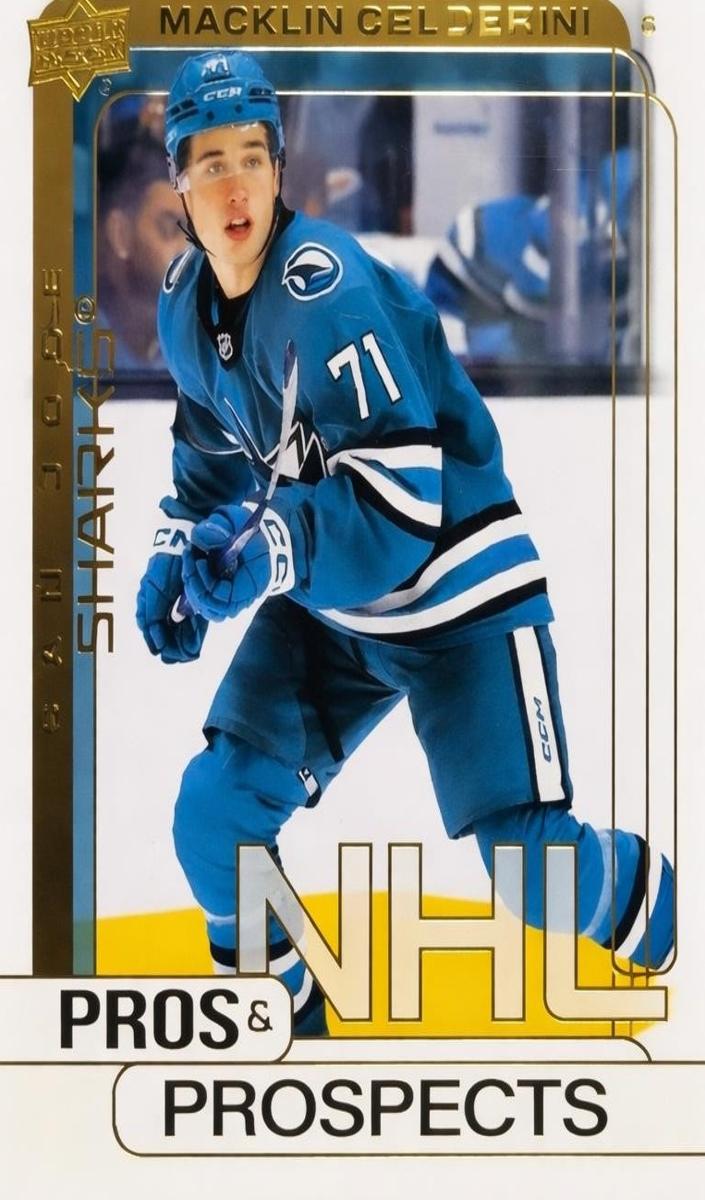 2024 Upper Deck Hockey Gold Macklin Celebrini #PP-2 BGS 8.5