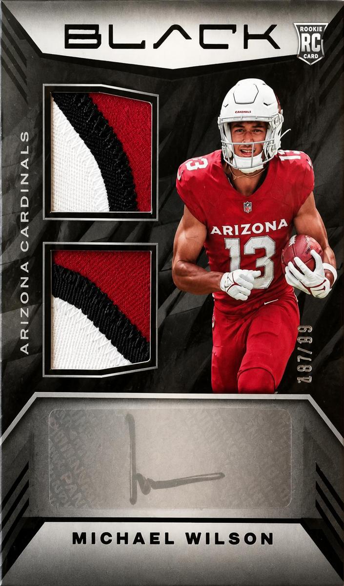 2023 Panini Black Football Michael Wilson #RSM-41