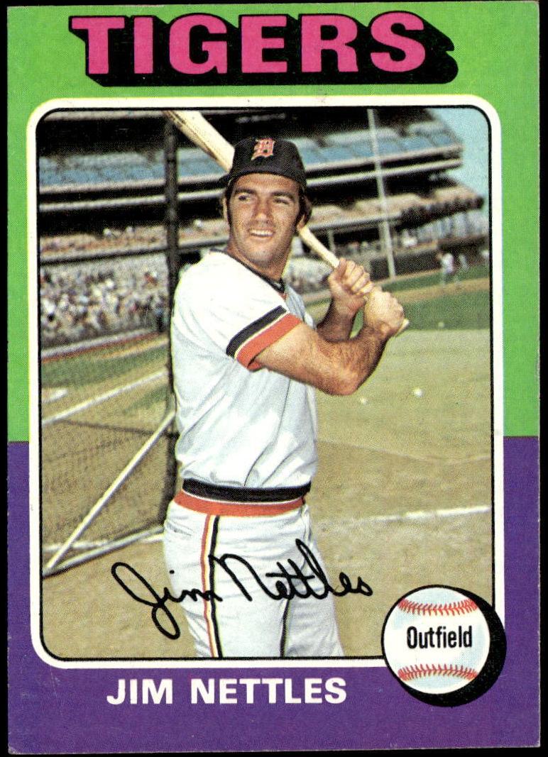 1975 Topps Baseball Jim Nettles #497 PSA 9