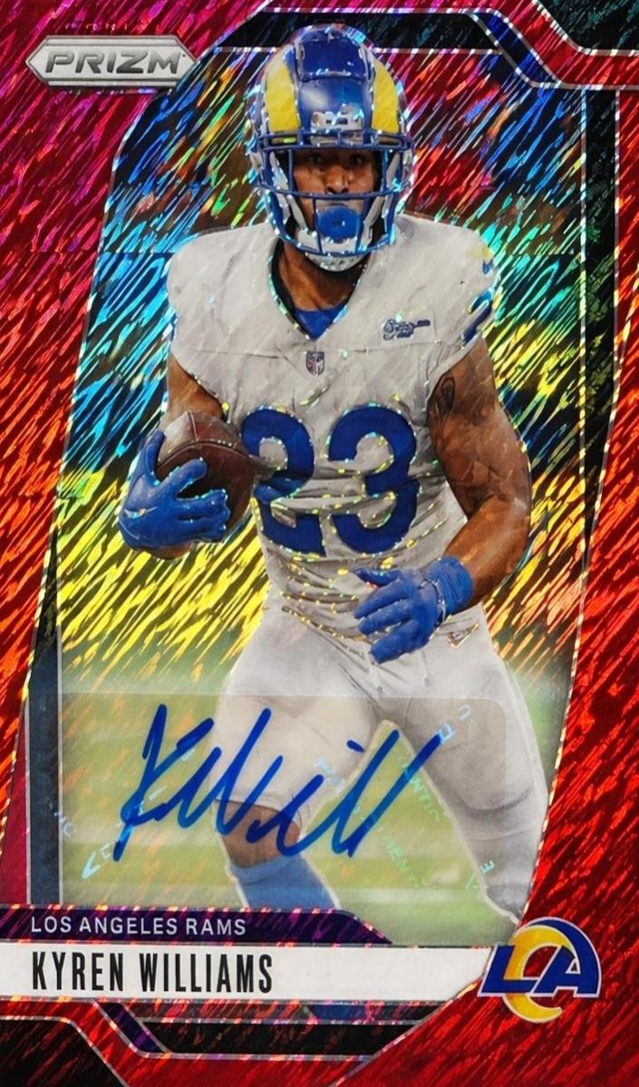 2024 Panini Prizm Football Red Shimmer Kyren Williams #167