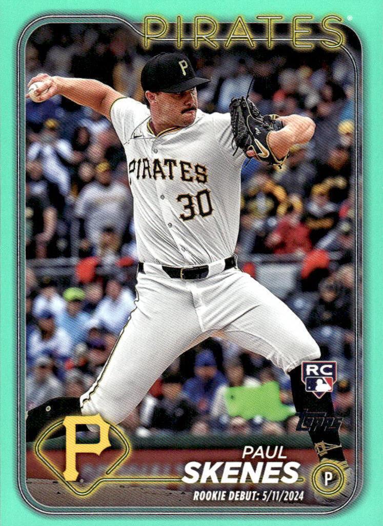 2024 Topps Update Baseball Aqua Paul Skenes #US288 PSA 9