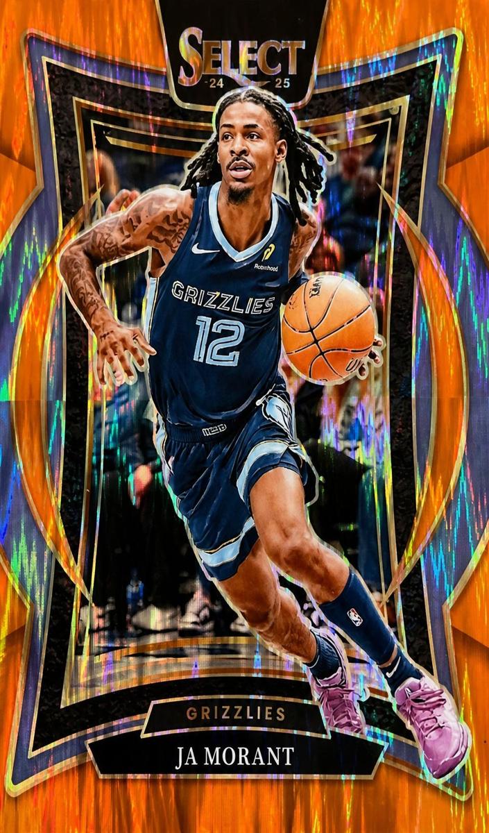 2024 Panini Select Basketball Orange Flash Ja Morant #60