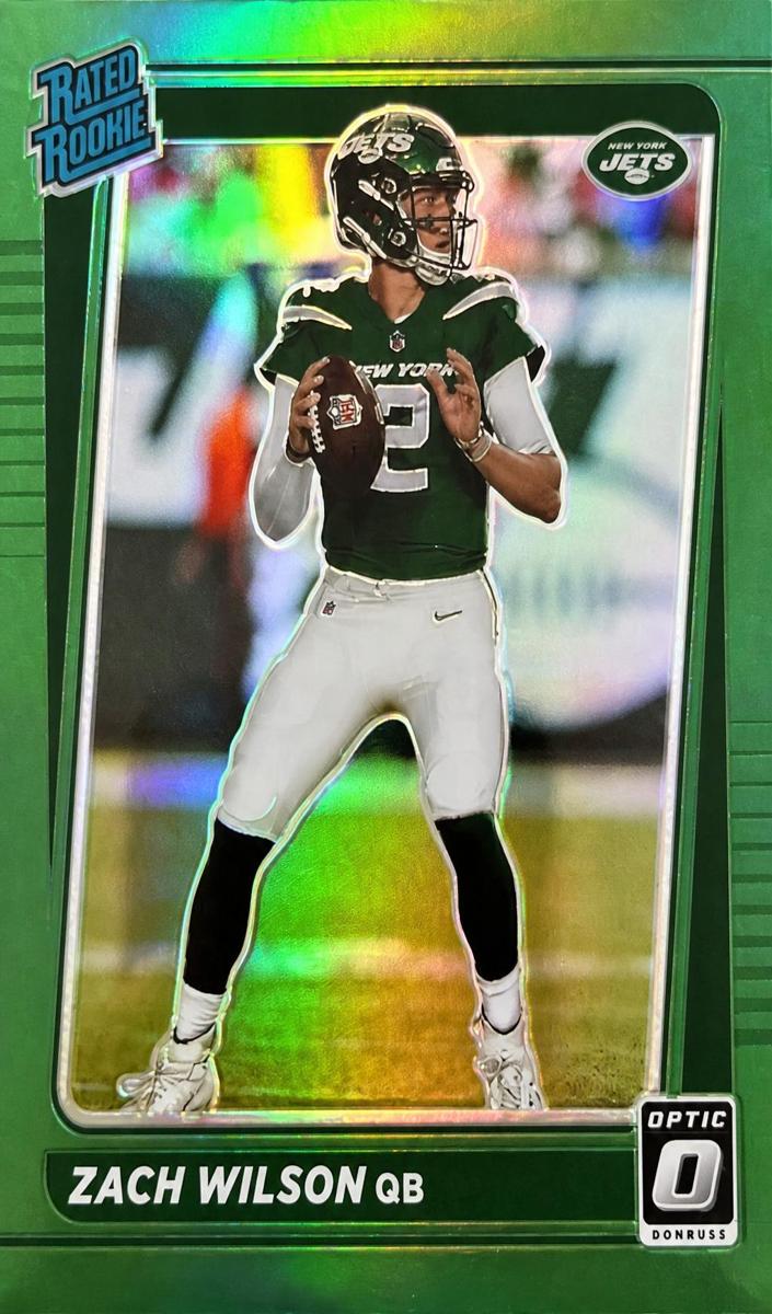 2021 Panini Donruss Football Green Zach Wilson #252 PSA 10