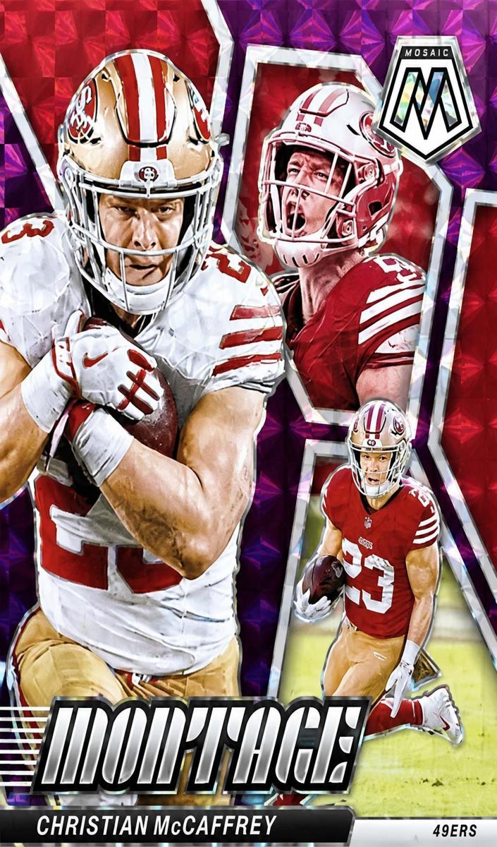 2024 Panini Mosaic Football Purple Christian McCaffrey #M-21