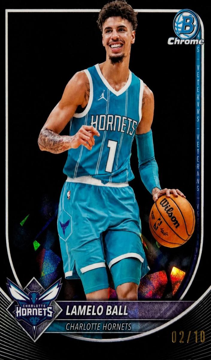 2025 Bowman Chrome Sapphire Basketball Black LaMelo Ball #BCV-86