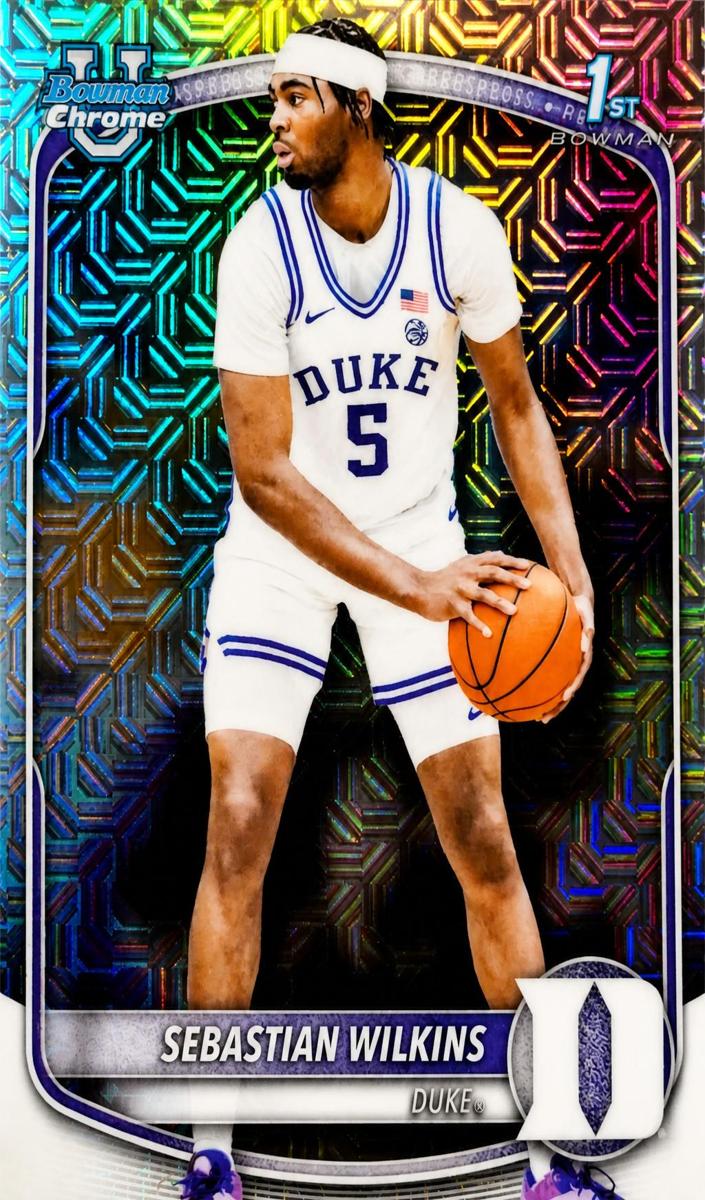 2025 Bowman Mega Box Basketball Mojo Refractor Sebastian Wilkins #BCP-99