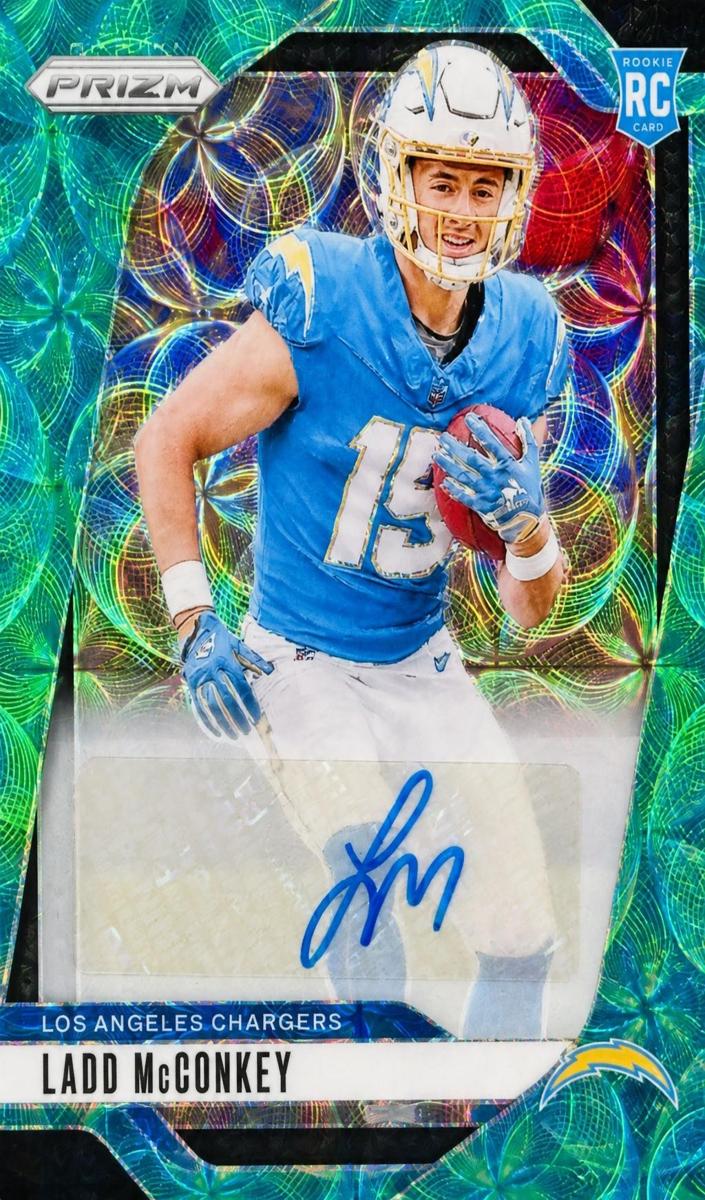 2024 Panini Prizm Football Green Scope Ladd McConkey #365