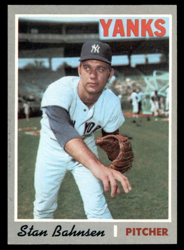 1970 Topps Baseball Stan Bahnsen #568