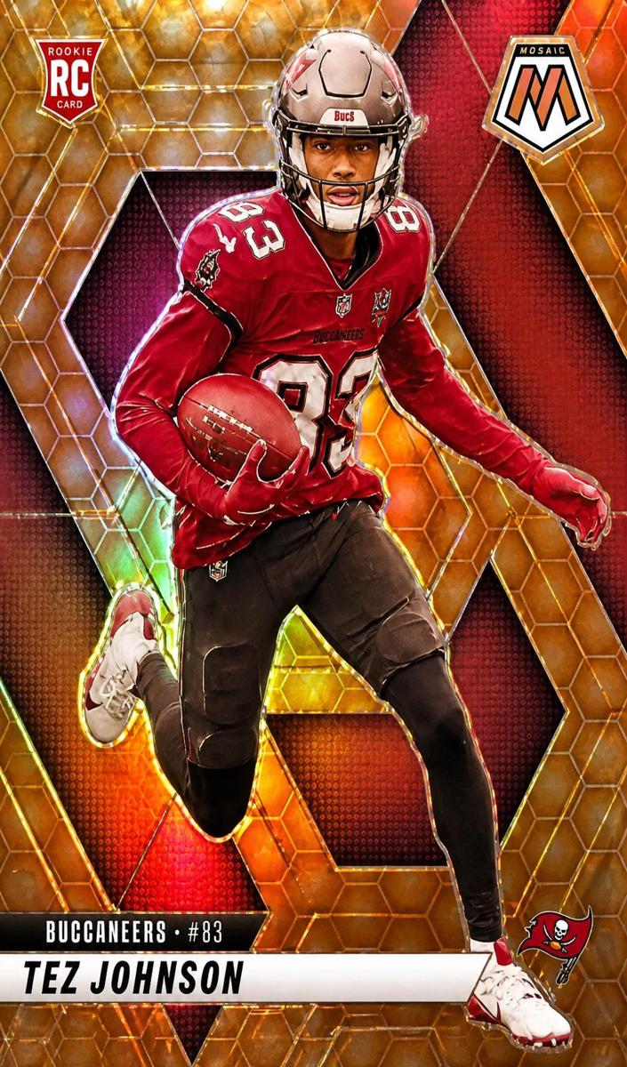 2025 Panini Mosaic Football Honeycomb Tez Johnson #316