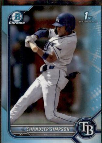 2022 Bowman Draft Baseball Sky Blue Chandler Simpson #BDC-26