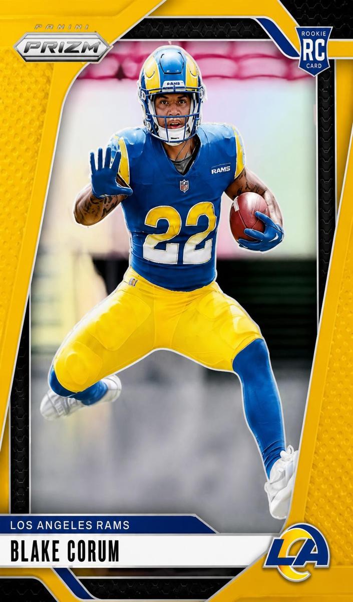 2024 Panini Prizm Football Gold Blake Corum #308 PSA 8