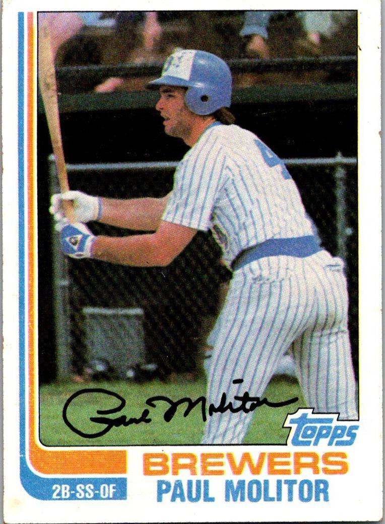 1982 Topps Baseball Paul Molitor #195 PSA 10