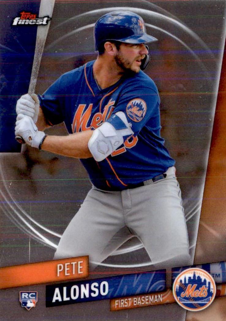 2019 Topps Finest Baseball Pete Alonso #44 PSA 9