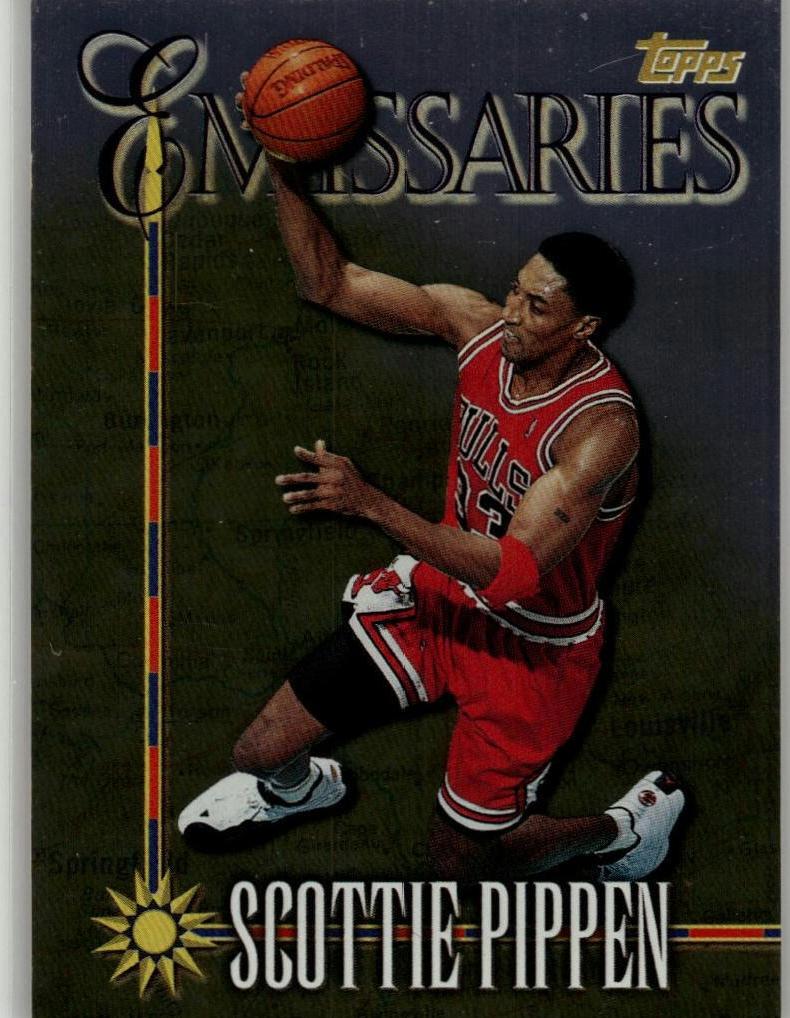 1998 Topps Basketball Scottie Pippen #E1 PSA 8