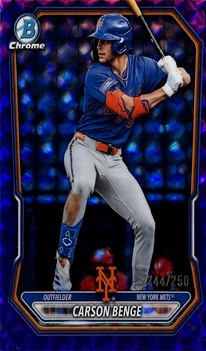 2026 Bowman Baseball Purple Geometric Carson Benge #BCP-111