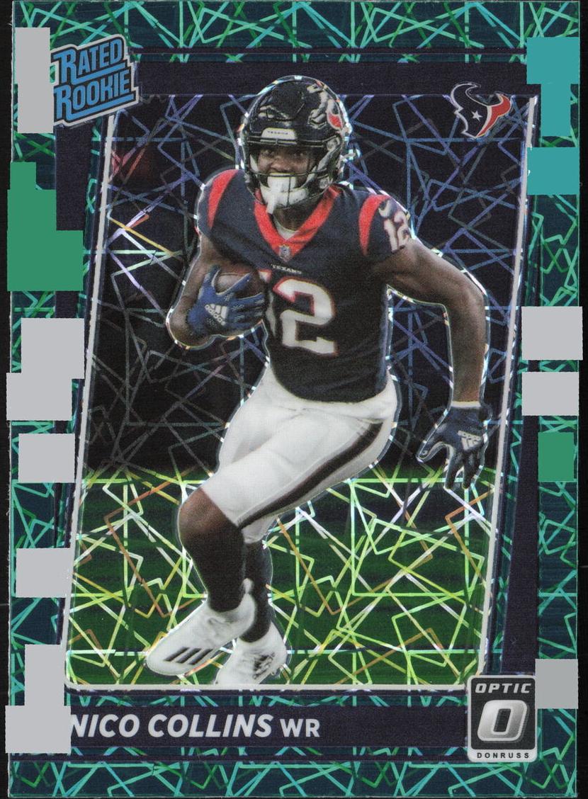 2021 Donruss Optic Football Green Velocity Nico Collins #230