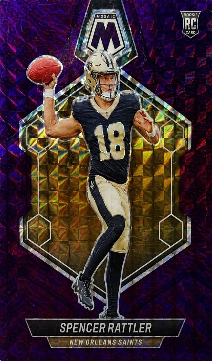 2024 Panini Mosaic Football Purple Spencer Rattler #393