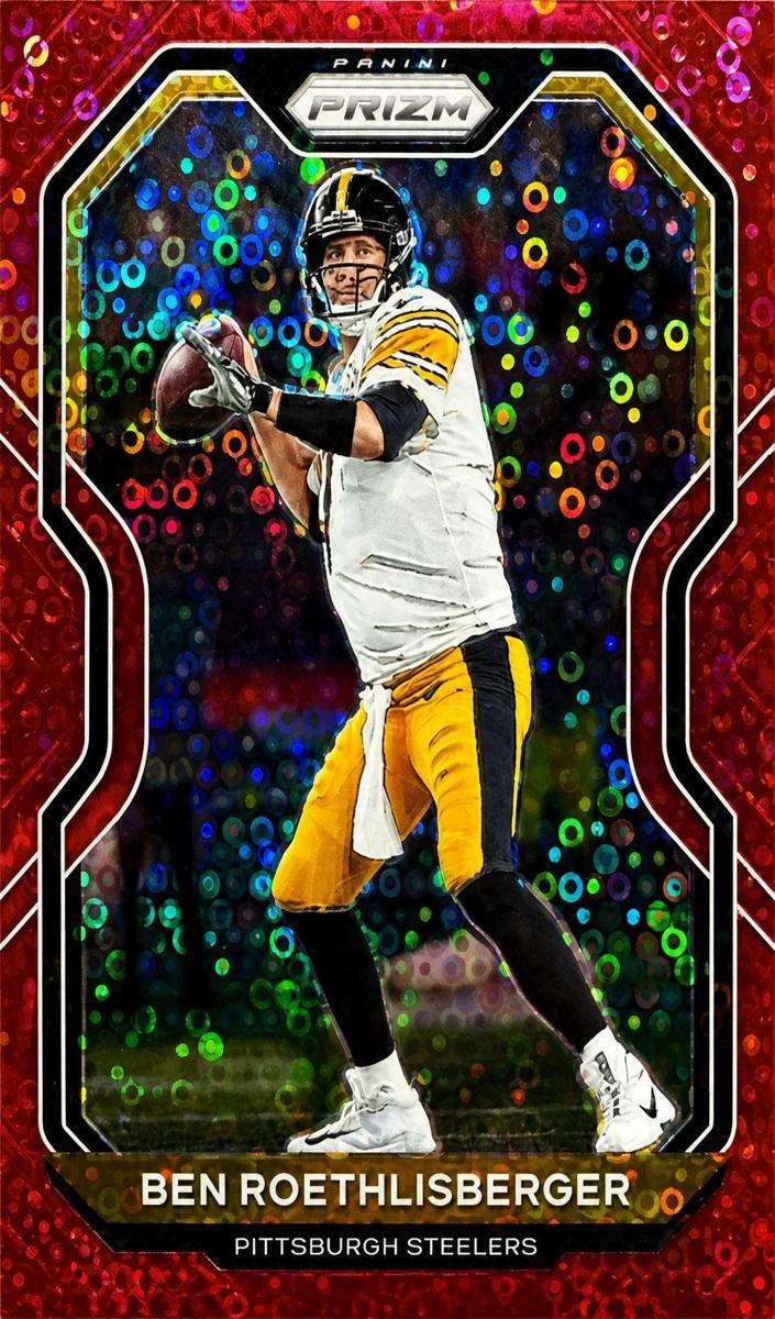 2020 Panini Prizm Football No Huddle Red Prizm Ben Roethlisberger #65 BGS 9